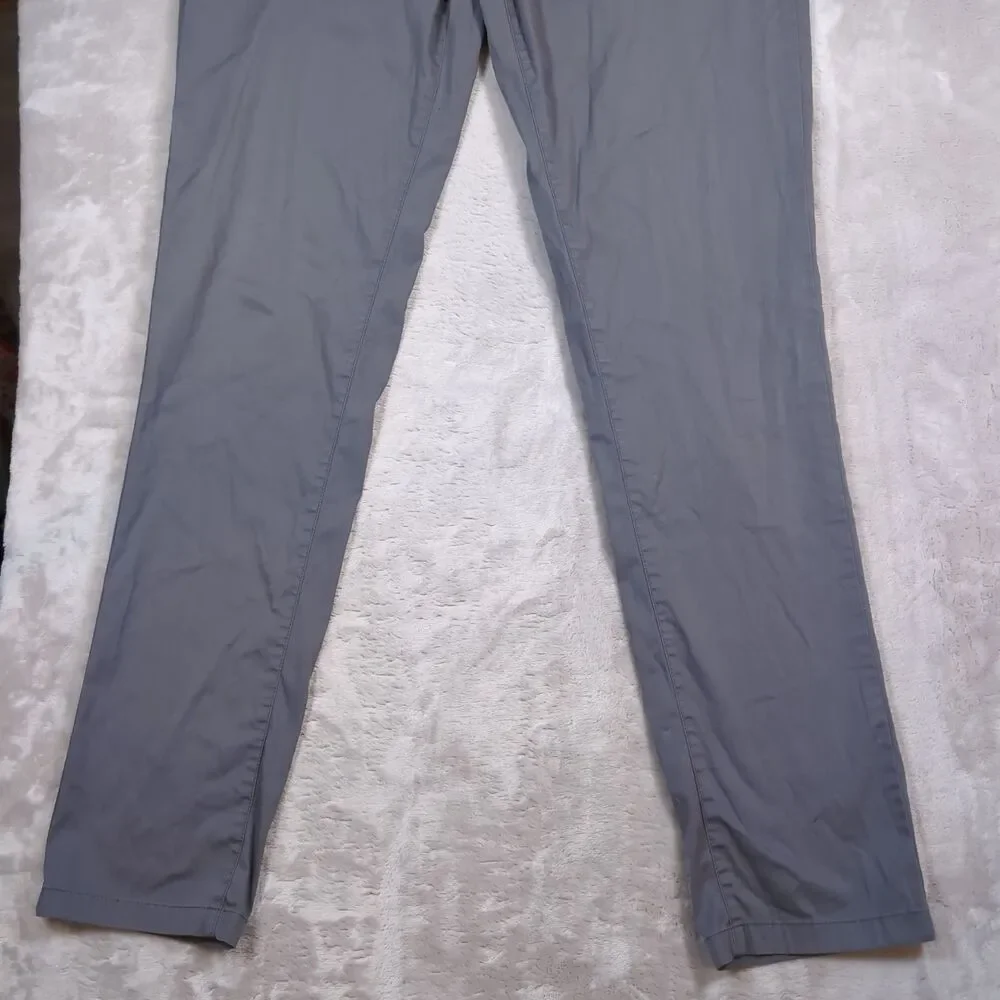 Birddogs Golf Pants Mens 32x34 (32x32) Gray Lined Chino Stretch Tech Performance